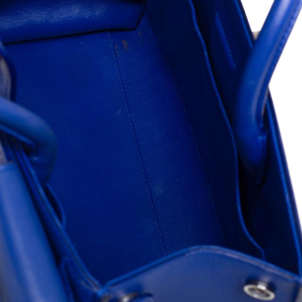 Blue Leather Dior Tote