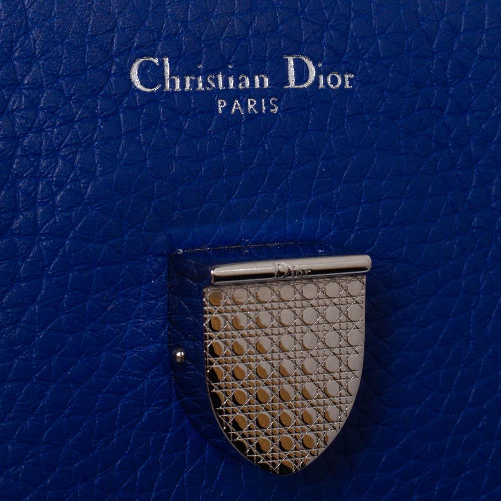 Blue Leather Dior Tote