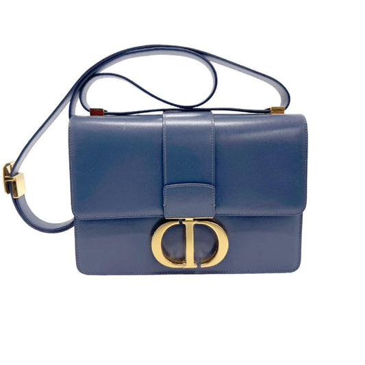 Blue Leather Dior Trotter Crossbody Bag