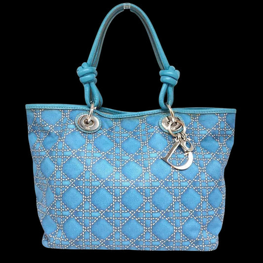 Blue Plastic Dior Tote