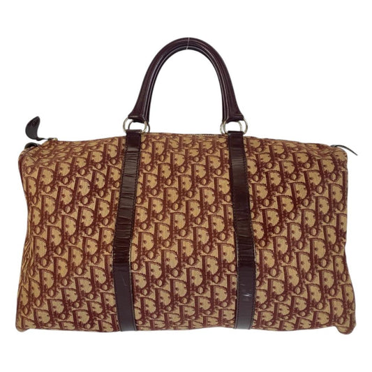 Brown Canvas Dior Handbag