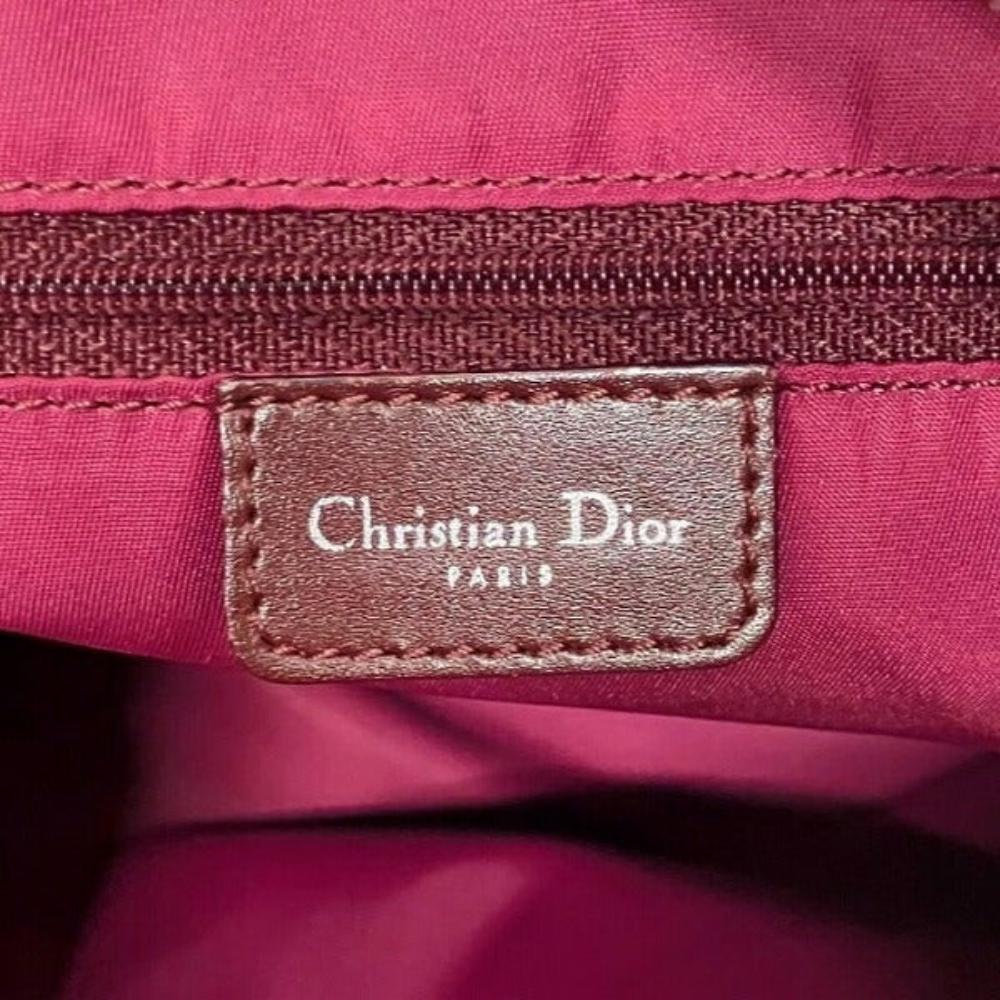Brown Canvas Dior Shoulder Bag