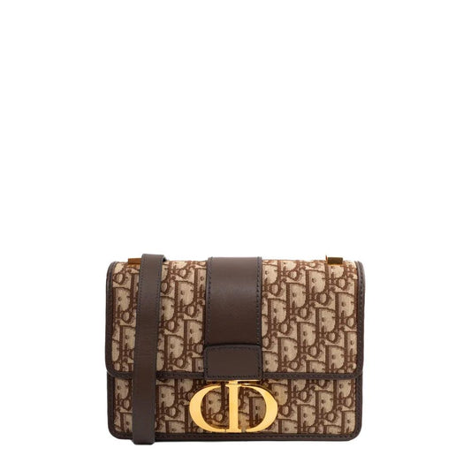 Brown Cotton Dior Crossbody Bag