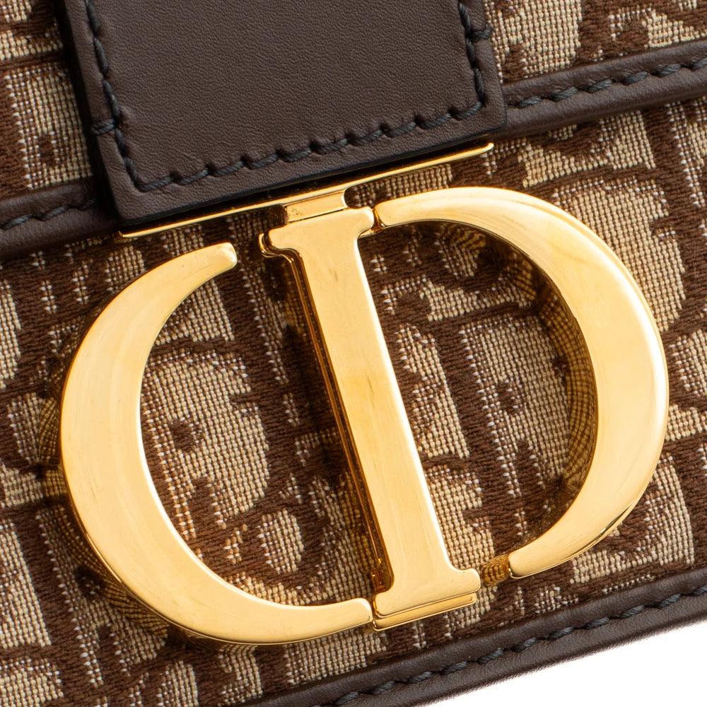 Brown Cotton Dior Crossbody Bag