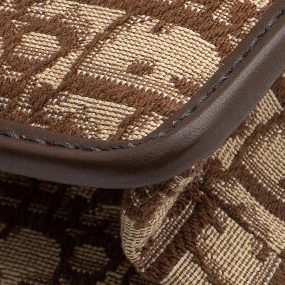 Brown Cotton Dior Crossbody Bag