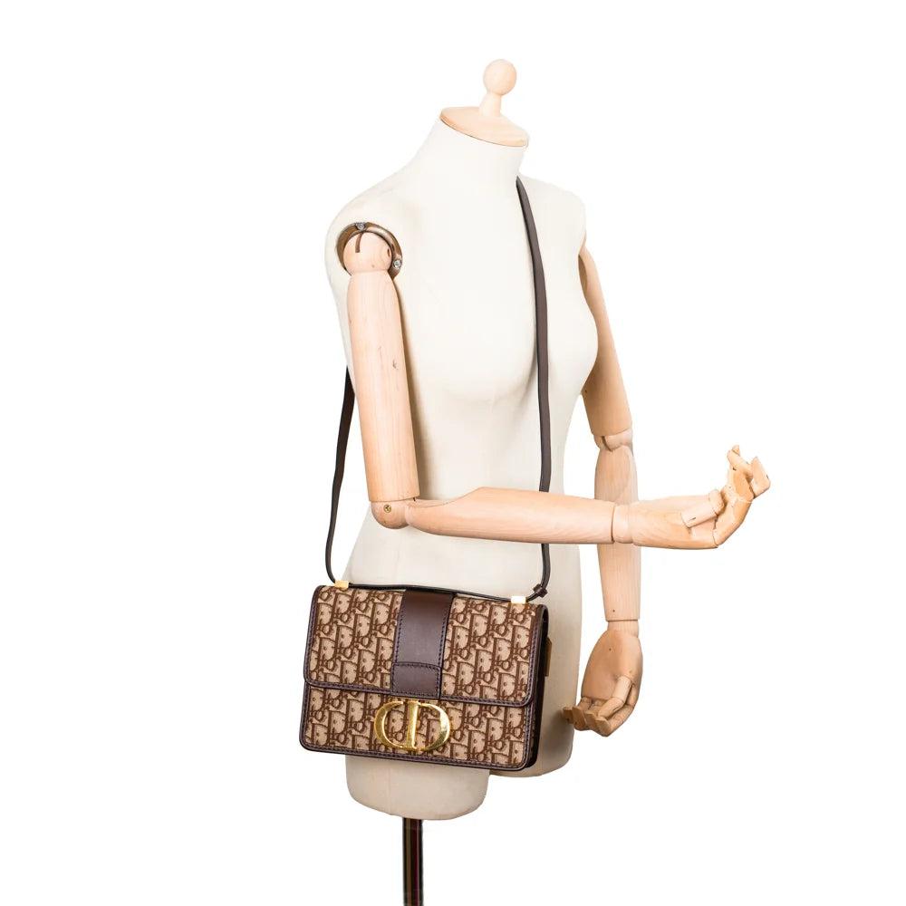 Brown Cotton Dior Crossbody Bag