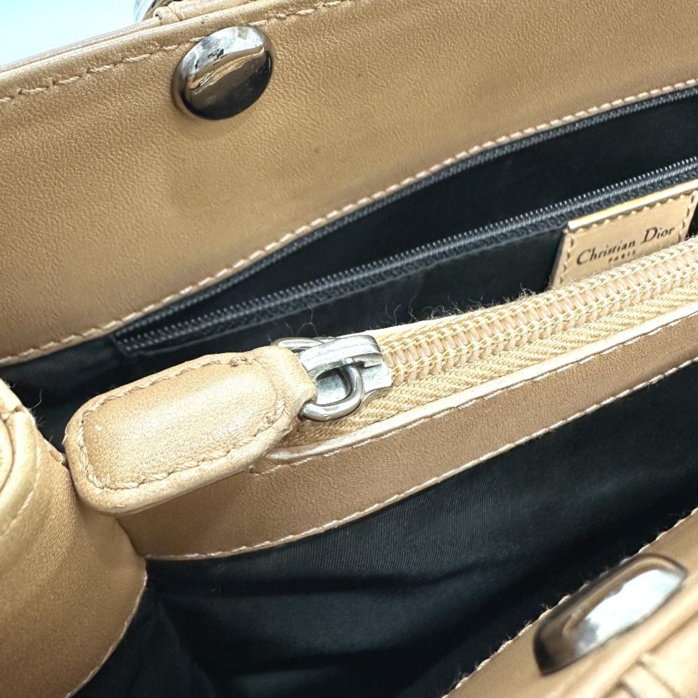 Brown Fabric Dior Handbag