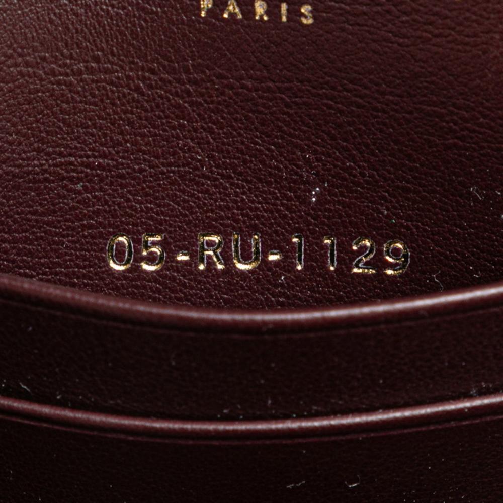 Brown Fabric Dior Saddle Bag