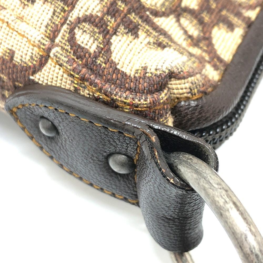 Brown Fabric Dior Travel Bag