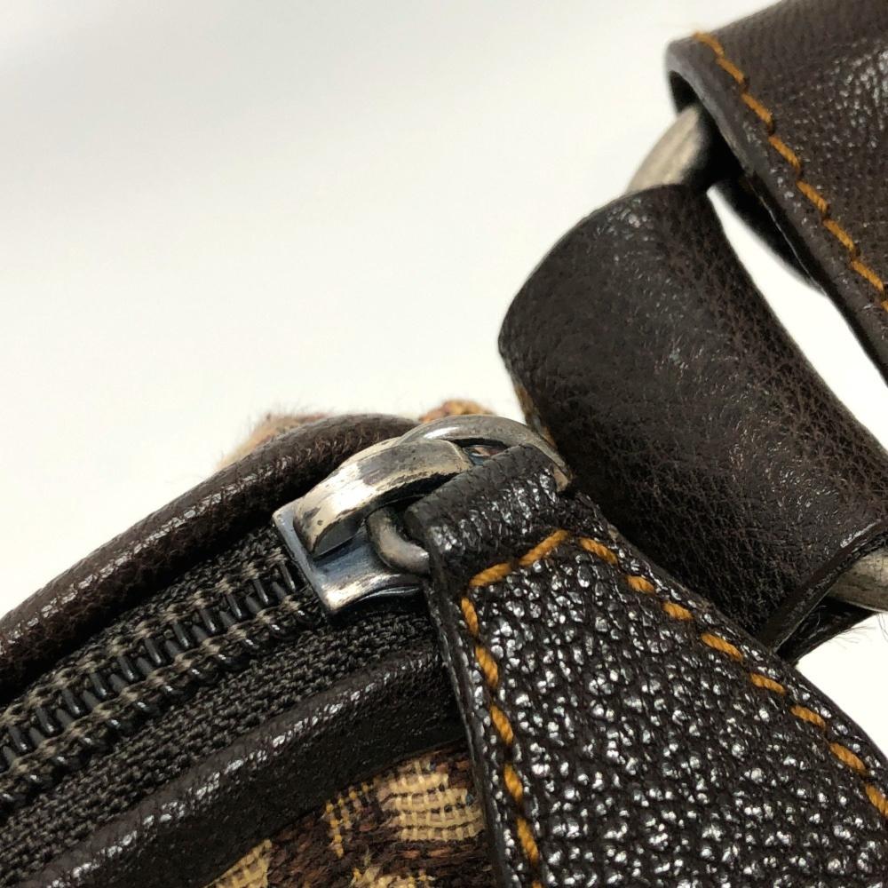 Brown Fabric Dior Travel Bag