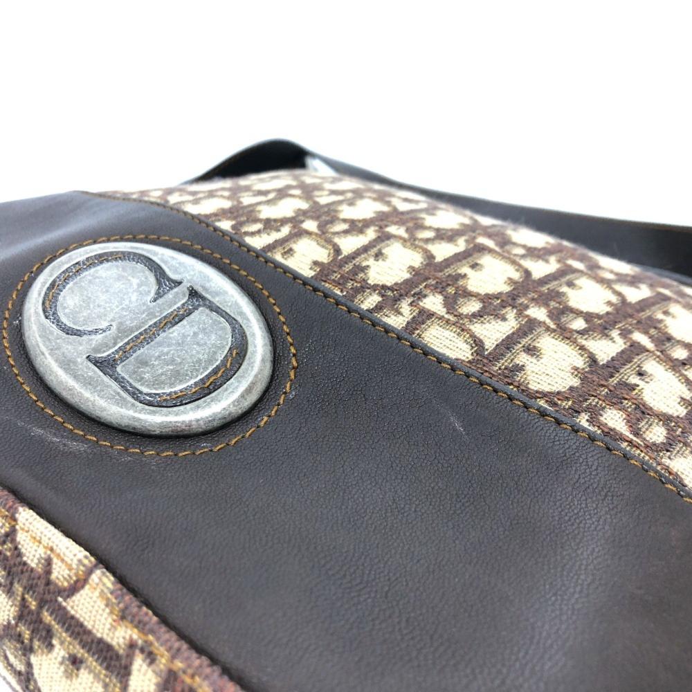 Brown Fabric Dior Travel Bag