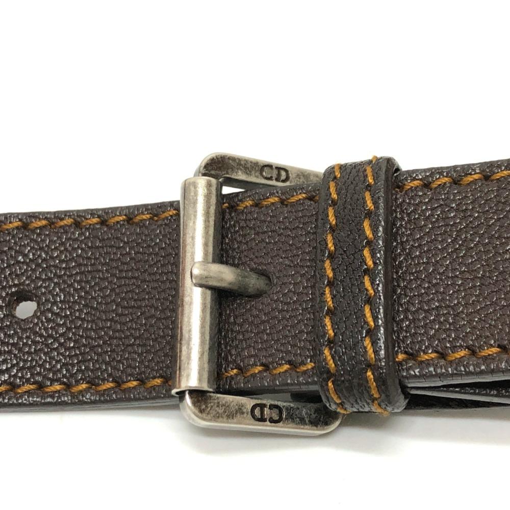 Brown Fabric Dior Travel Bag