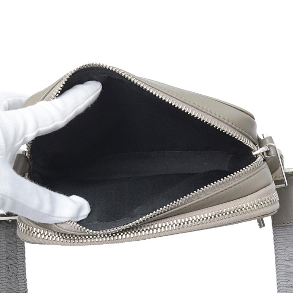 Brown Leather Dior Cosmetic Pouch