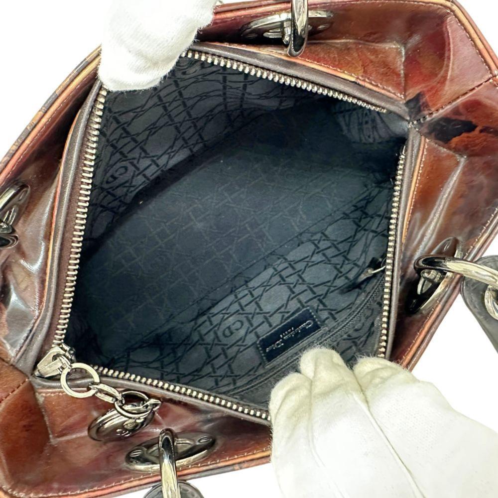 Brown Leather Dior Lady Dior