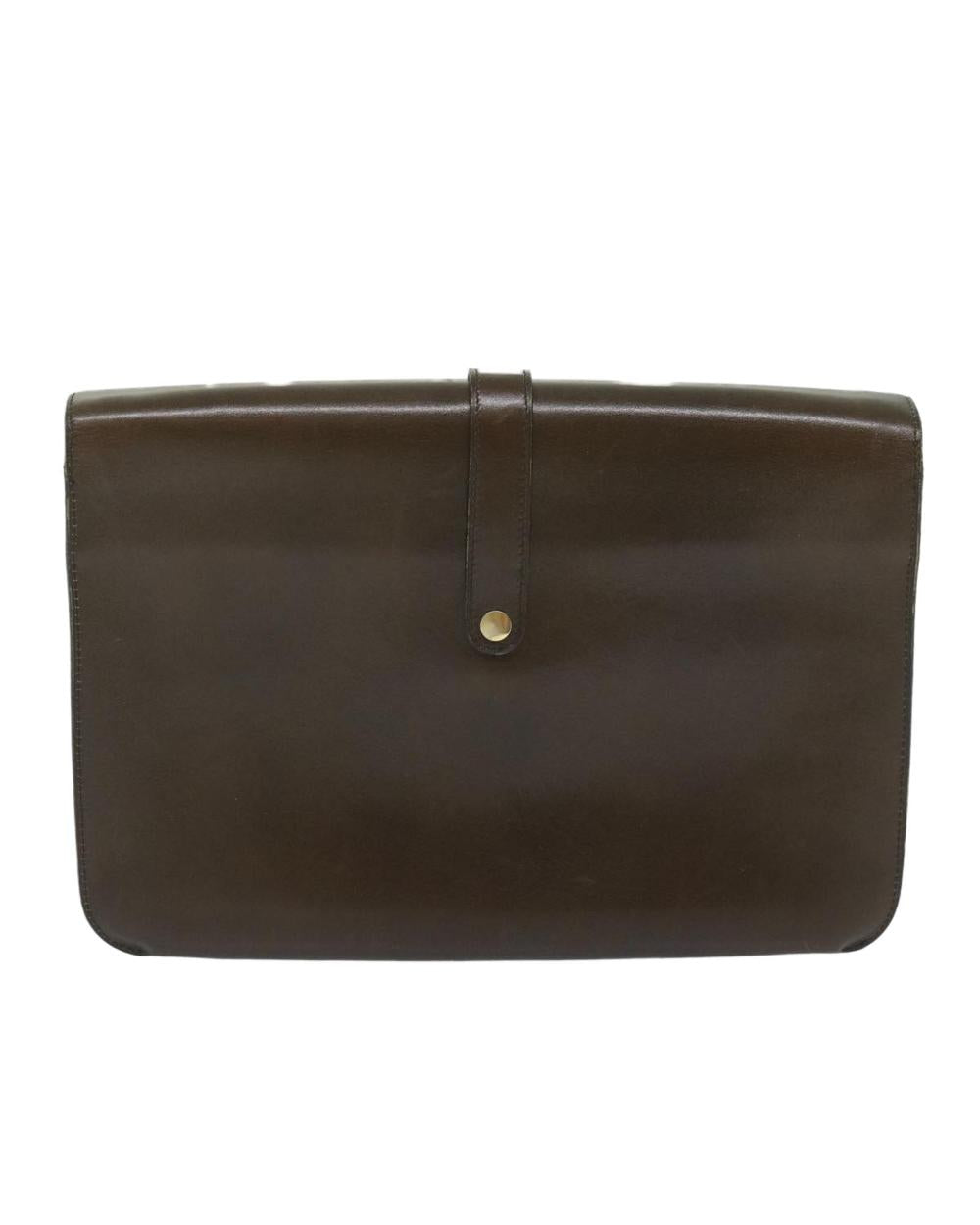 Brown Leather Dior Shoulder Bag