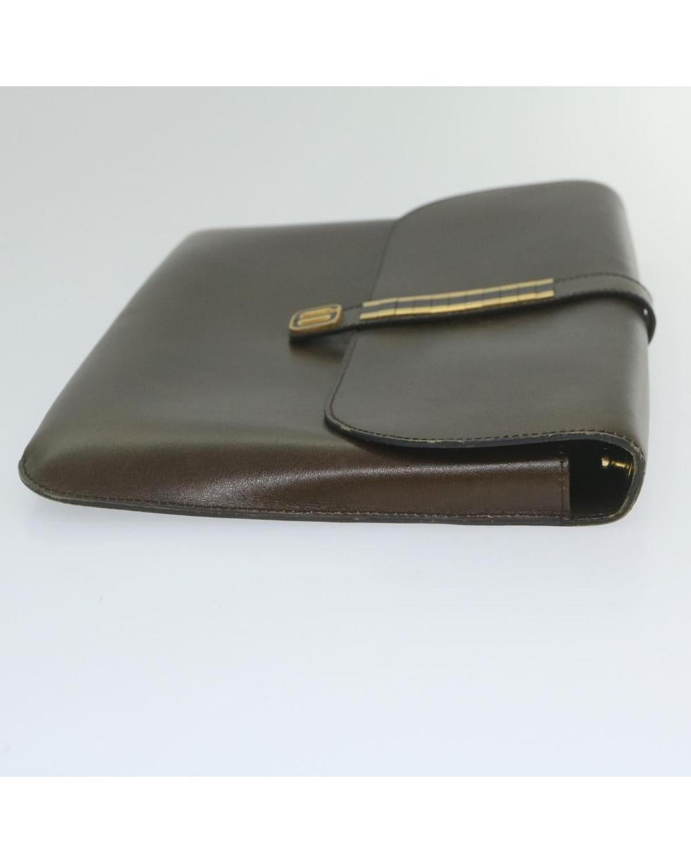 Brown Leather Dior Shoulder Bag