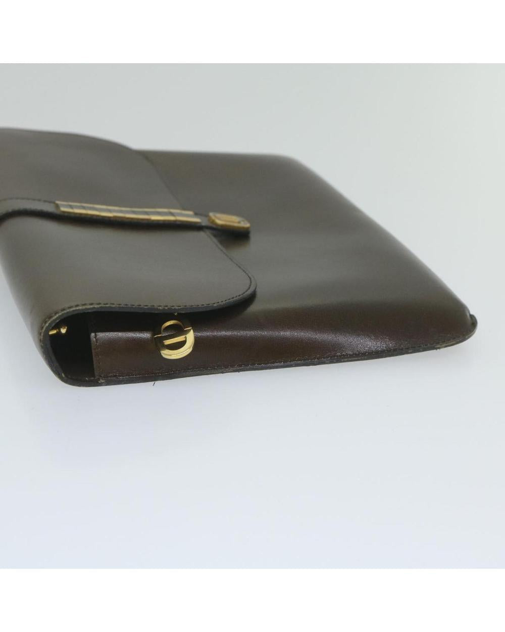 Brown Leather Dior Shoulder Bag