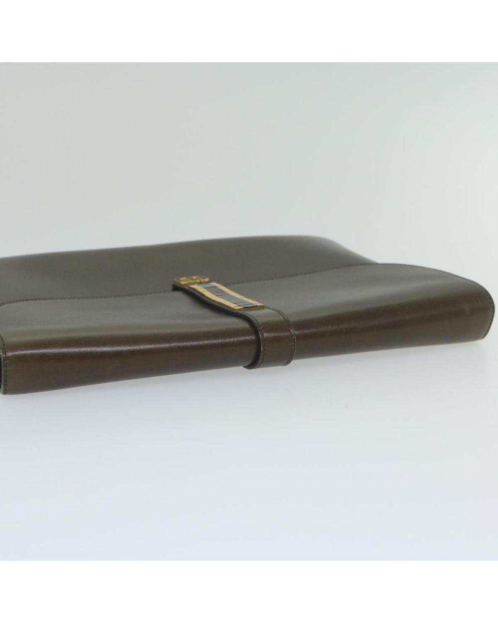 Brown Leather Dior Shoulder Bag