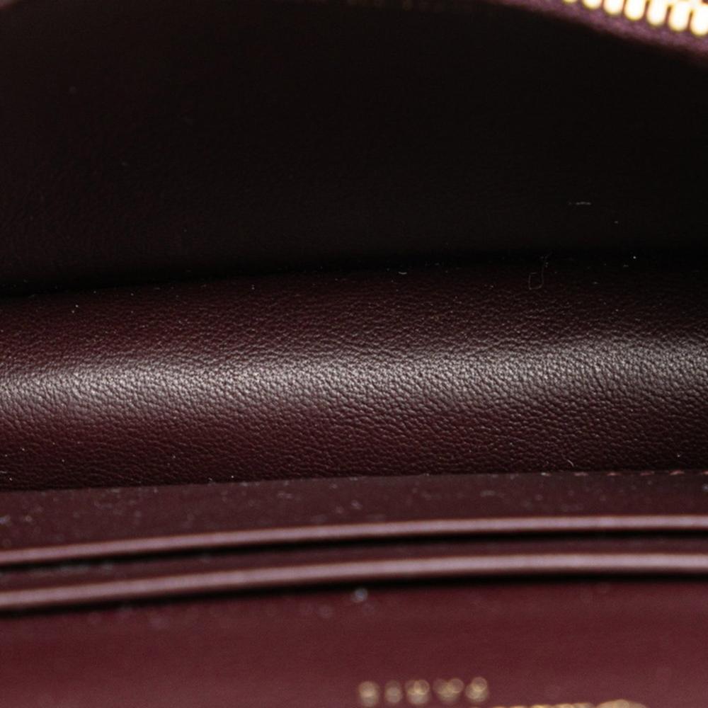 Burgundy Canvas Dior Trotter Crossbody Bag