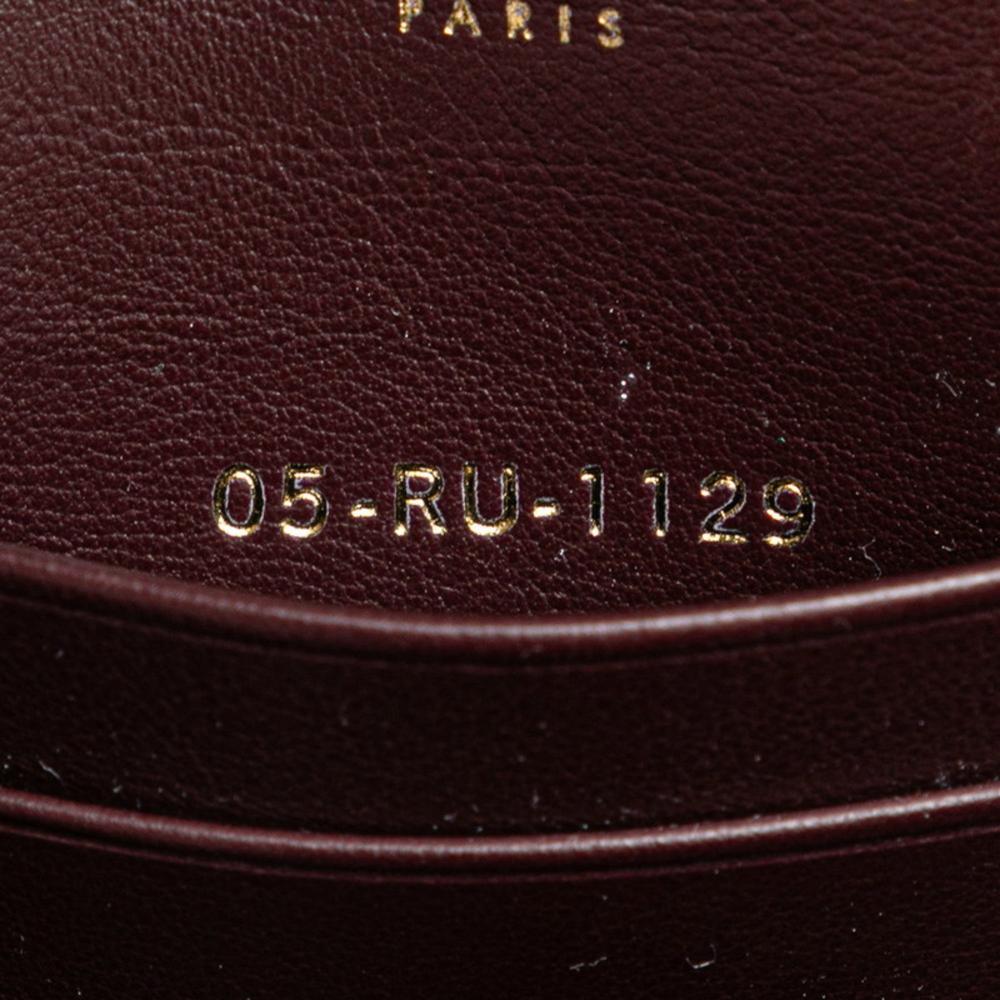 Burgundy Canvas Dior Trotter Crossbody Bag