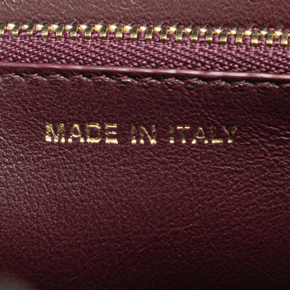 Burgundy Canvas Dior Trotter Crossbody Bag