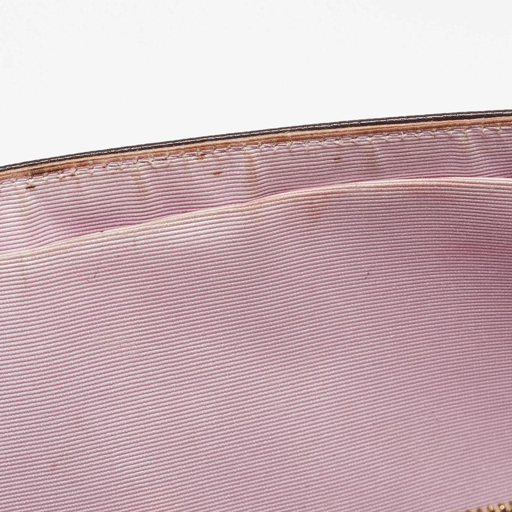 Burgundy Leather Dior Shoulder Bag