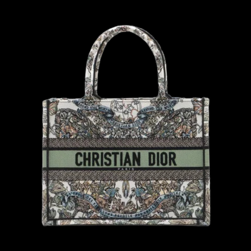 Green Canvas Dior Handbag