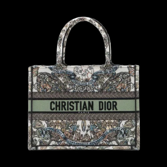 Green Canvas Dior Handbag