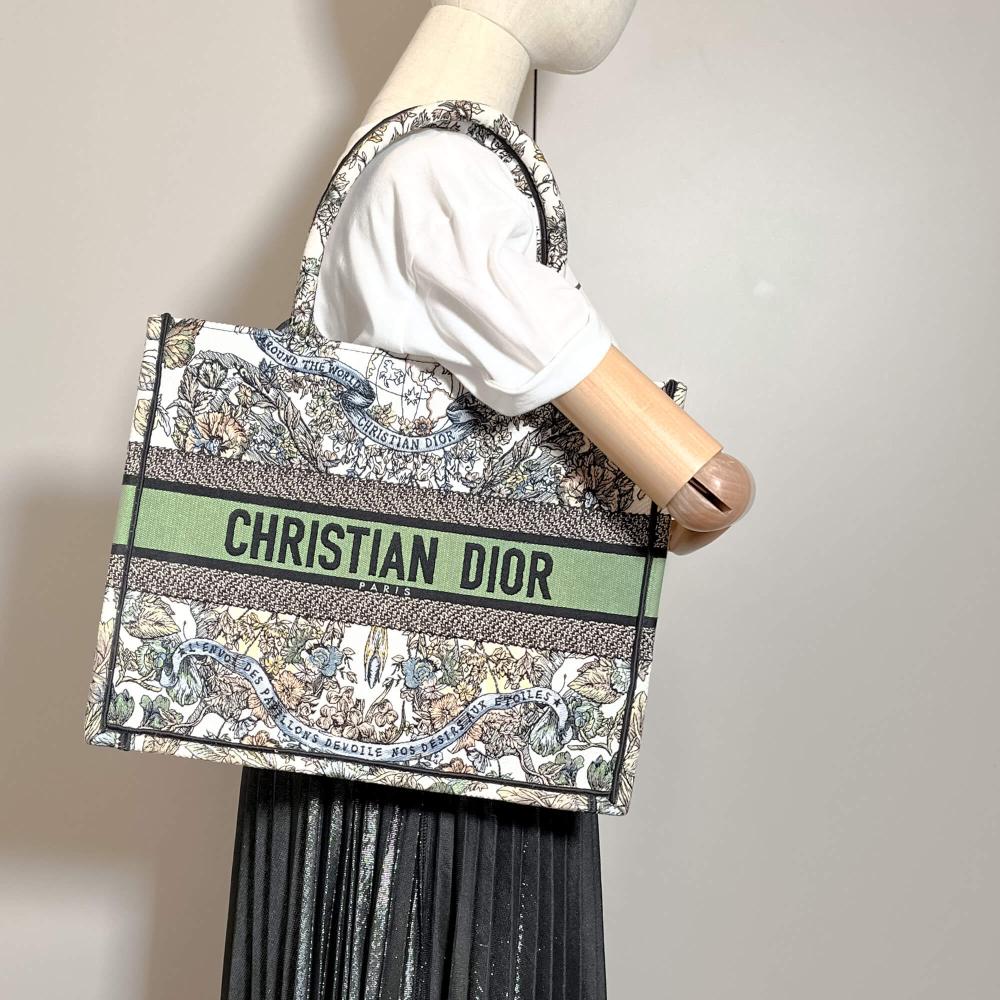 Green Canvas Dior Handbag