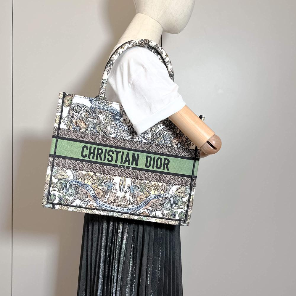 Green Canvas Dior Handbag