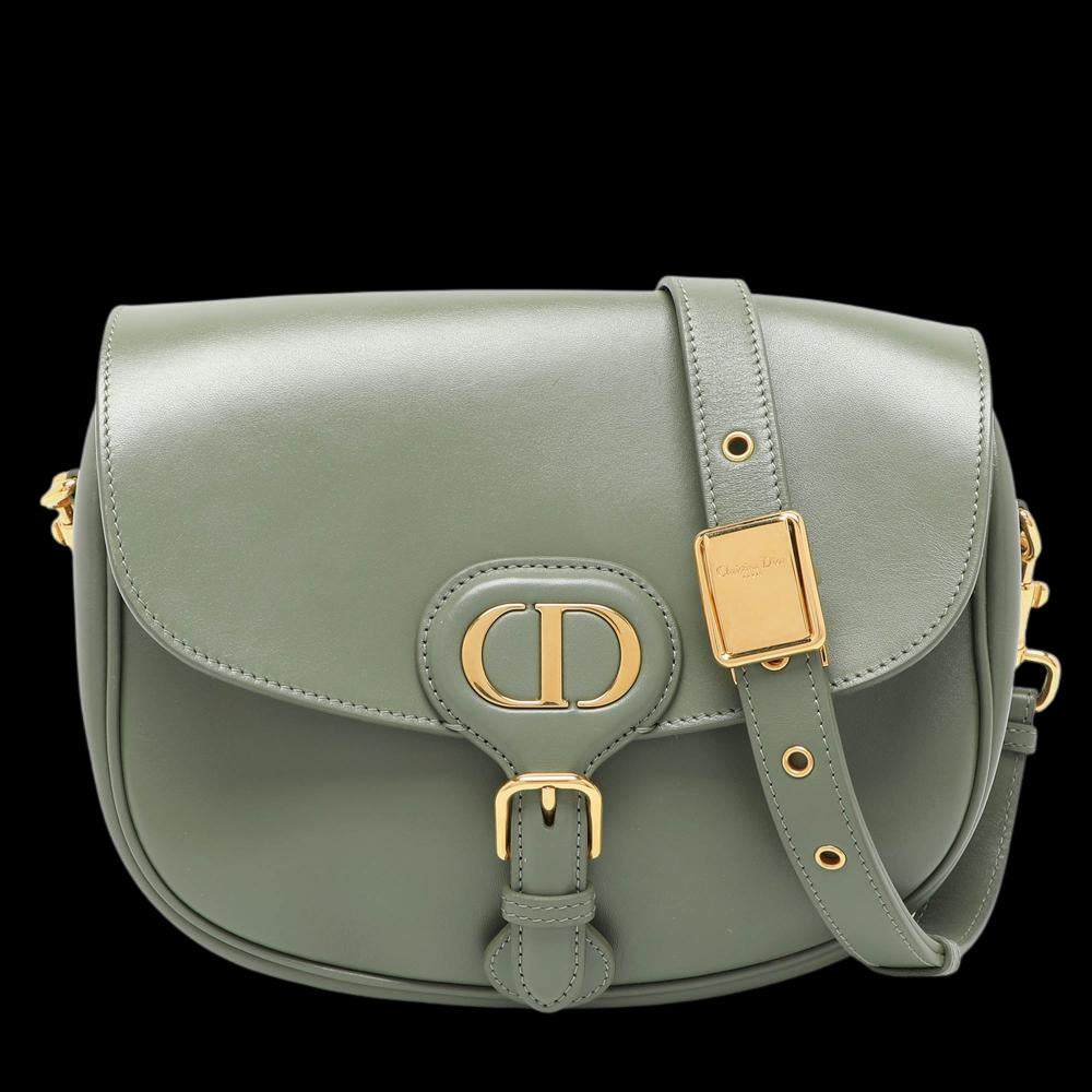 Green Leather Dior Shoulder Bag