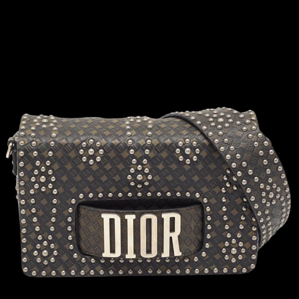 Green Leather Dior Shoulder Bag