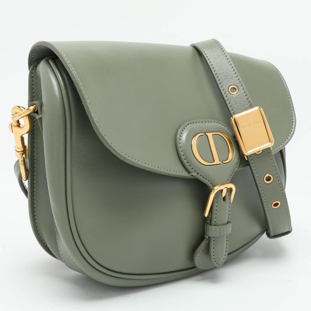 Green Leather Dior Shoulder Bag