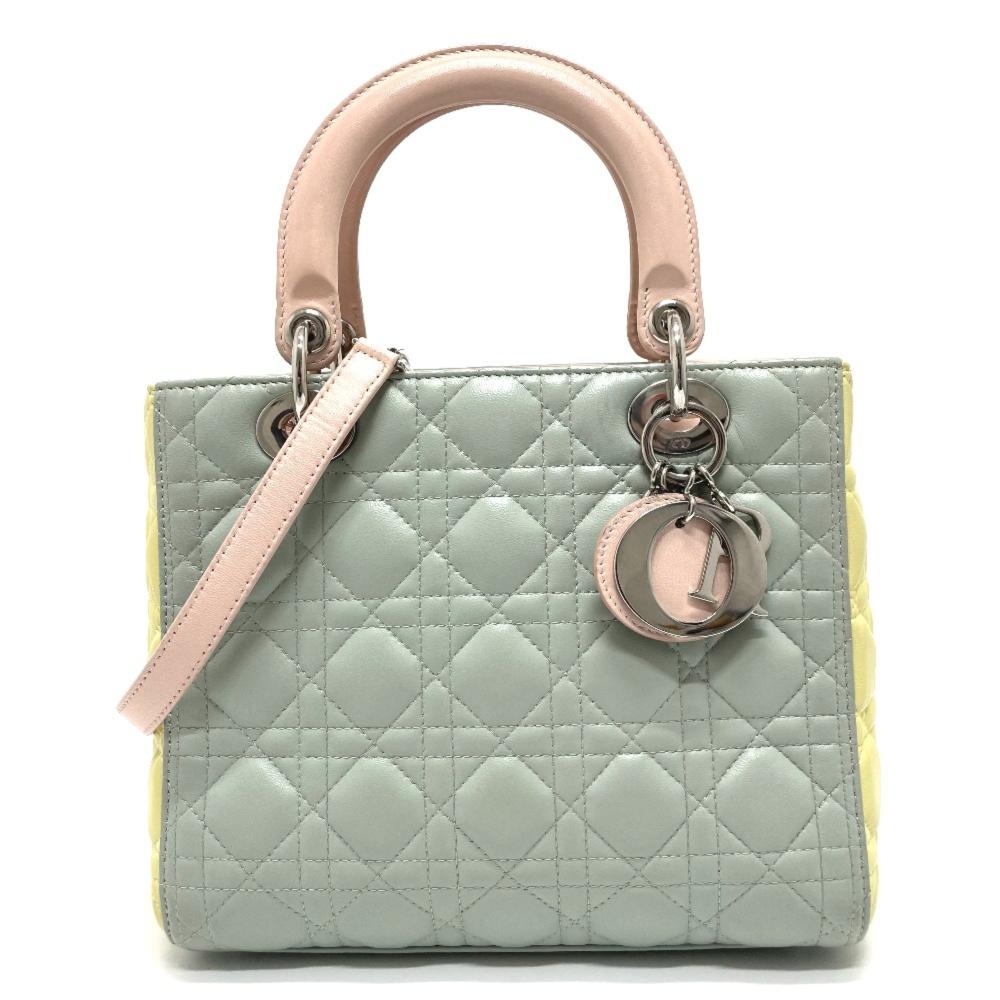 Green Leather Dior Travel Bag