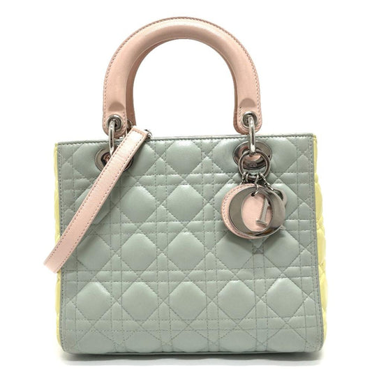 Green Leather Dior Travel Bag