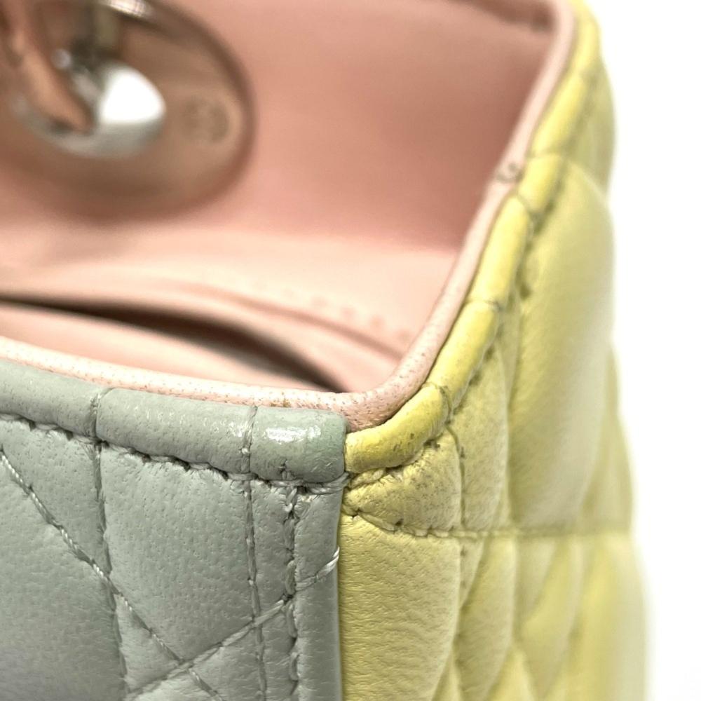 Green Leather Dior Travel Bag