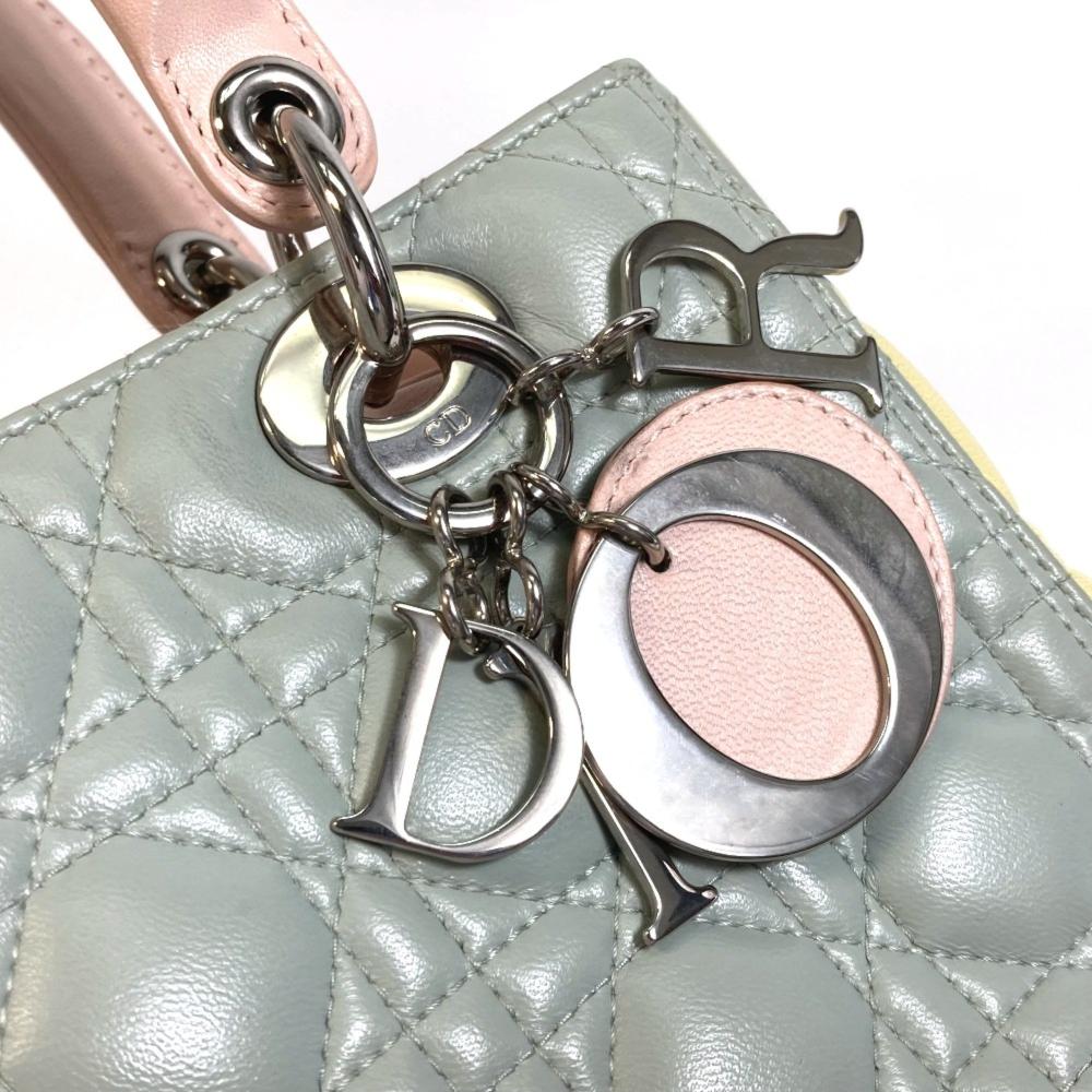 Green Leather Dior Travel Bag