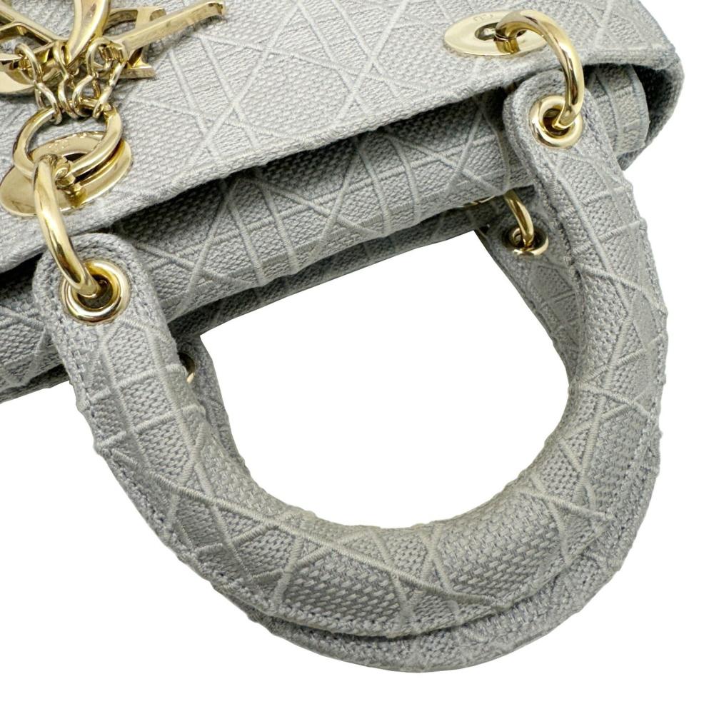 Grey Canvas Dior Lady Dior
