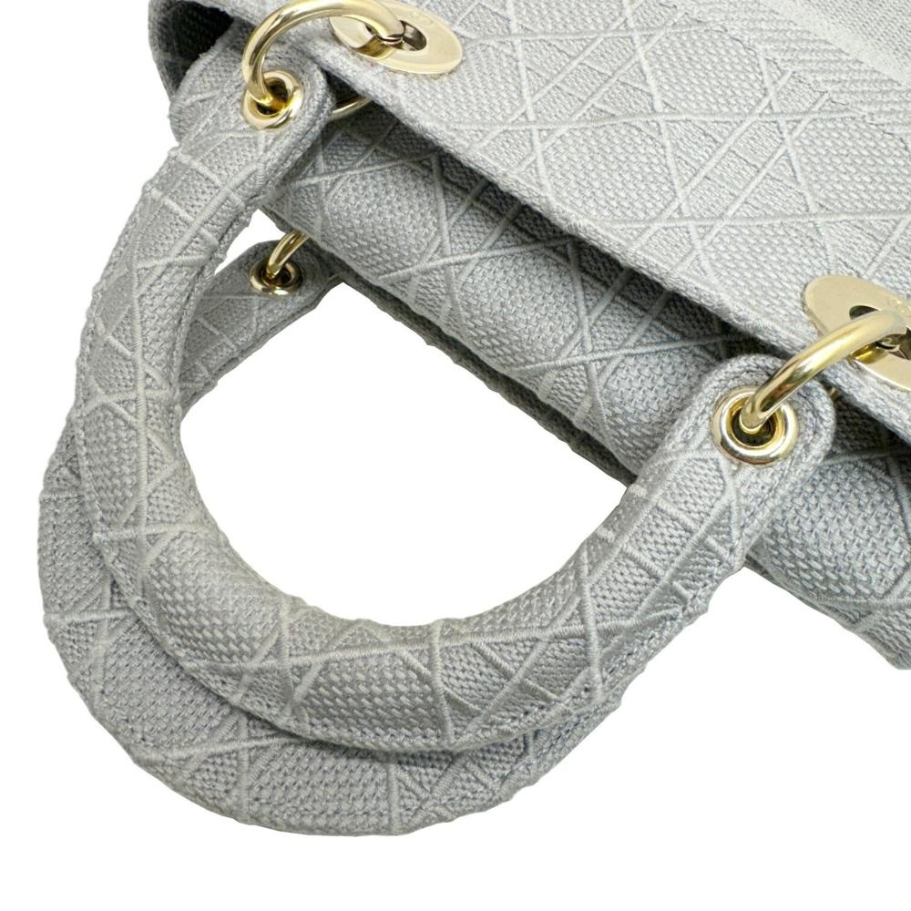 Grey Canvas Dior Lady Dior