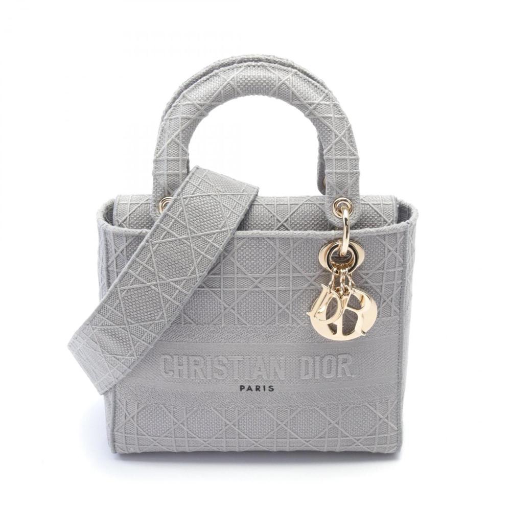 Grey Canvas Dior Lady Dior
