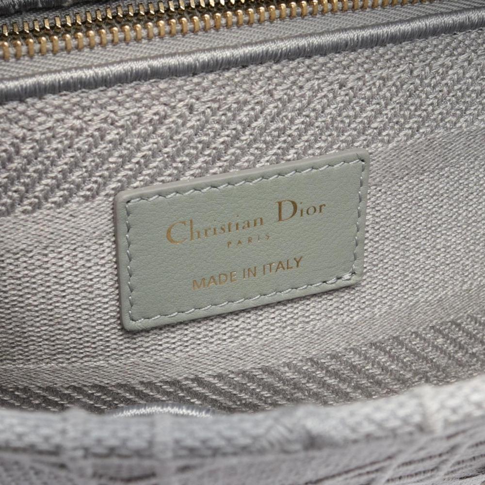 Grey Canvas Dior Lady Dior