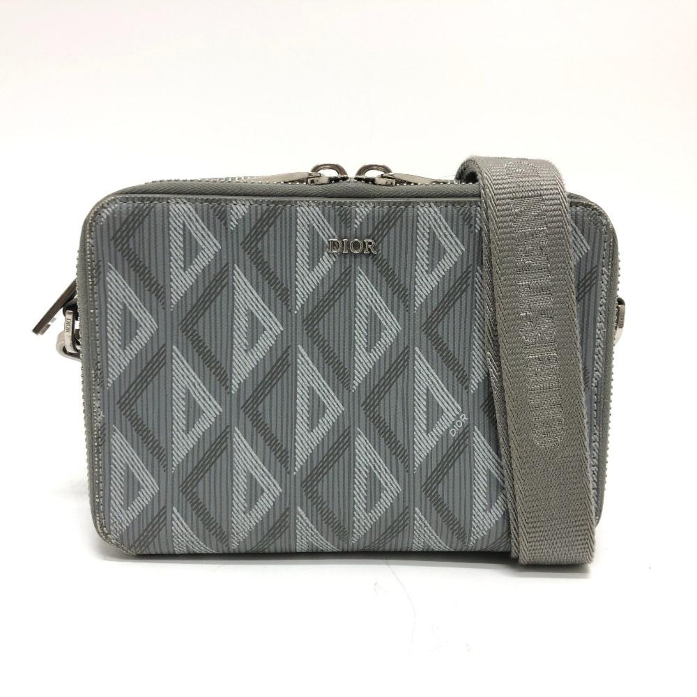 Grey Canvas Dior Trotter Crossbody Bag