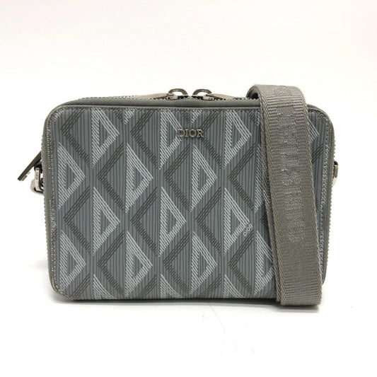 Grey Canvas Dior Trotter Crossbody Bag