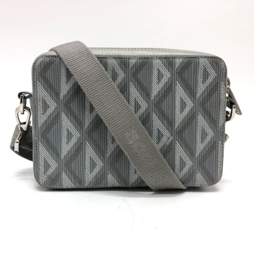 Grey Canvas Dior Trotter Crossbody Bag