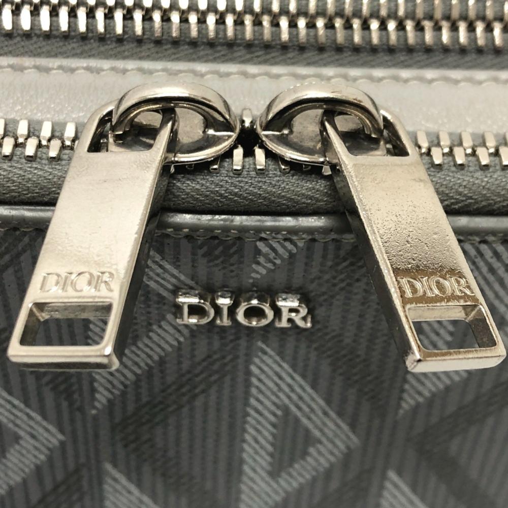 Grey Canvas Dior Trotter Crossbody Bag