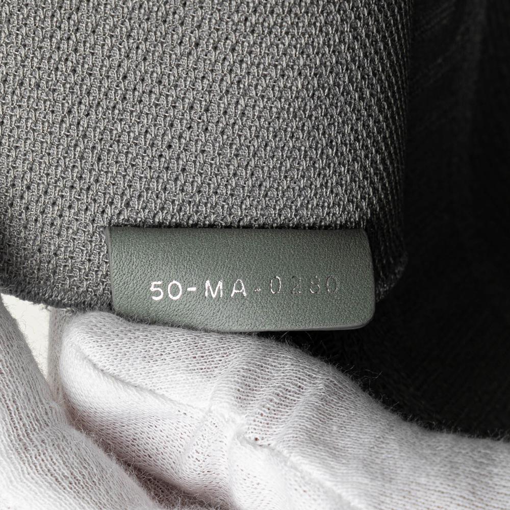 Grey Canvas Dior Vanity Bag