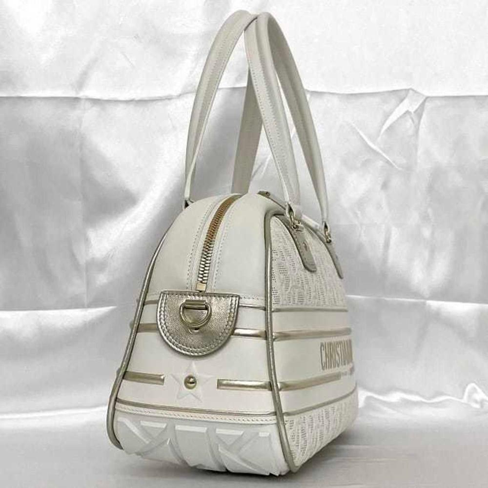 Grey Fabric Dior Handbag
