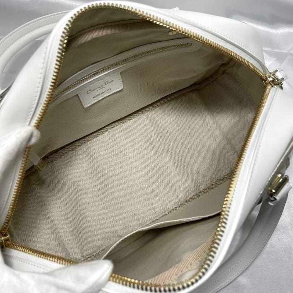 Grey Fabric Dior Handbag