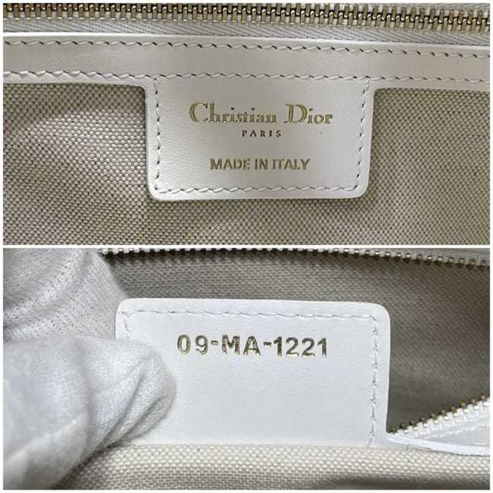Grey Fabric Dior Handbag