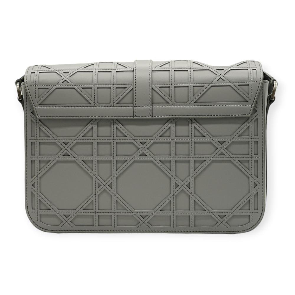 Grey Leather Dior Shoulder Bag